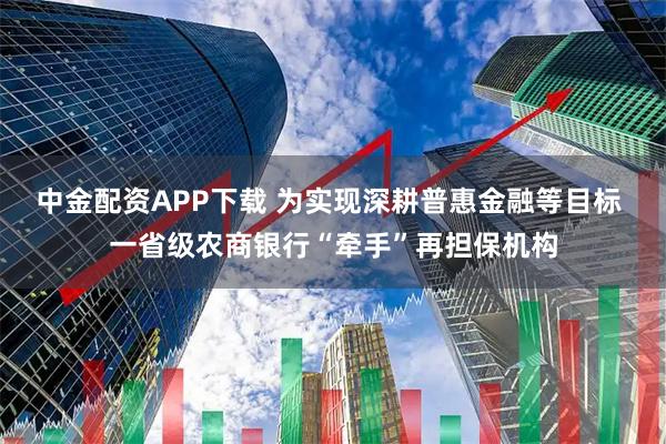 中金配资APP下载 为实现深耕普惠金融等目标 一省级农商银行“牵手”再担保机构